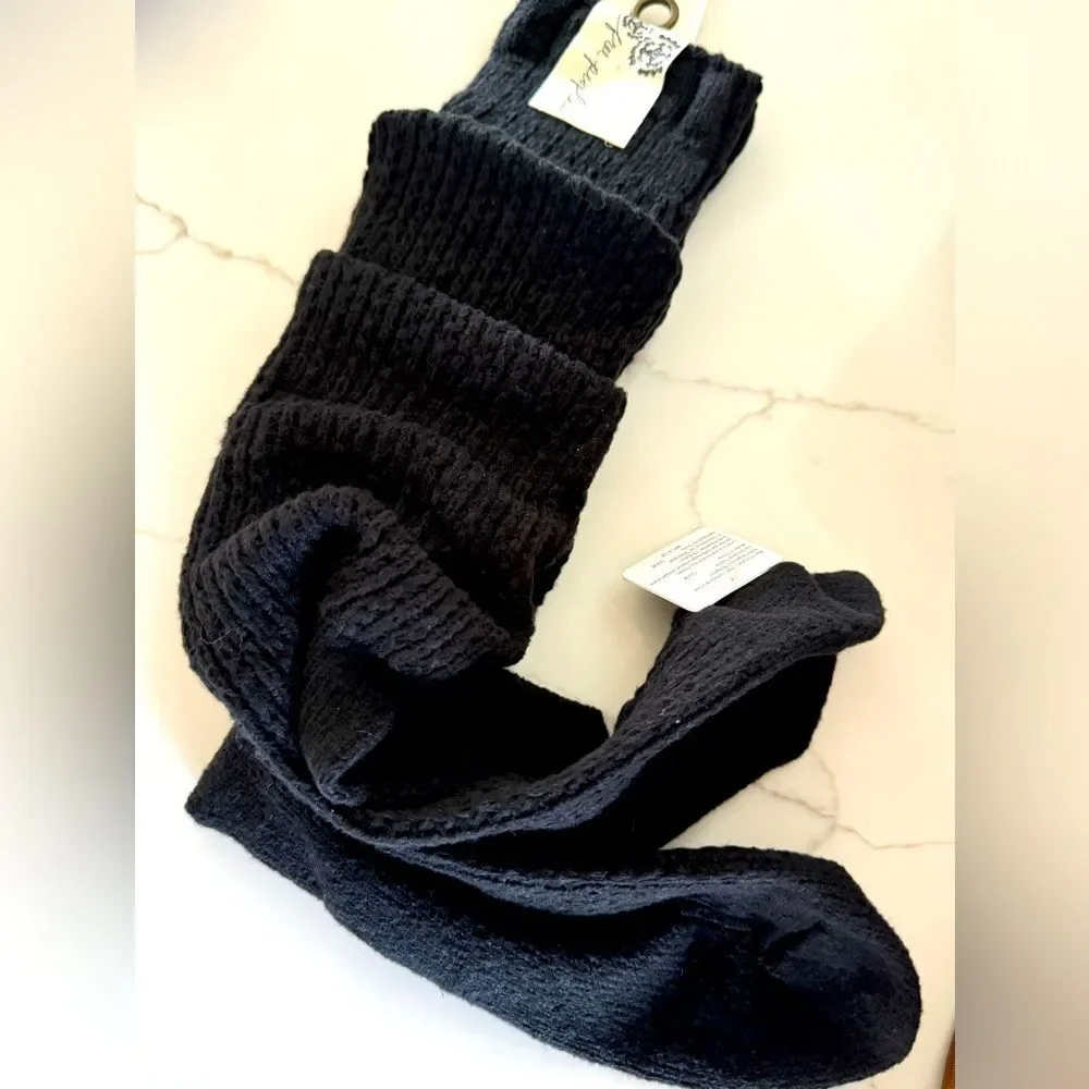 NEW WITH TAG Free People Chunky Socks BLACK